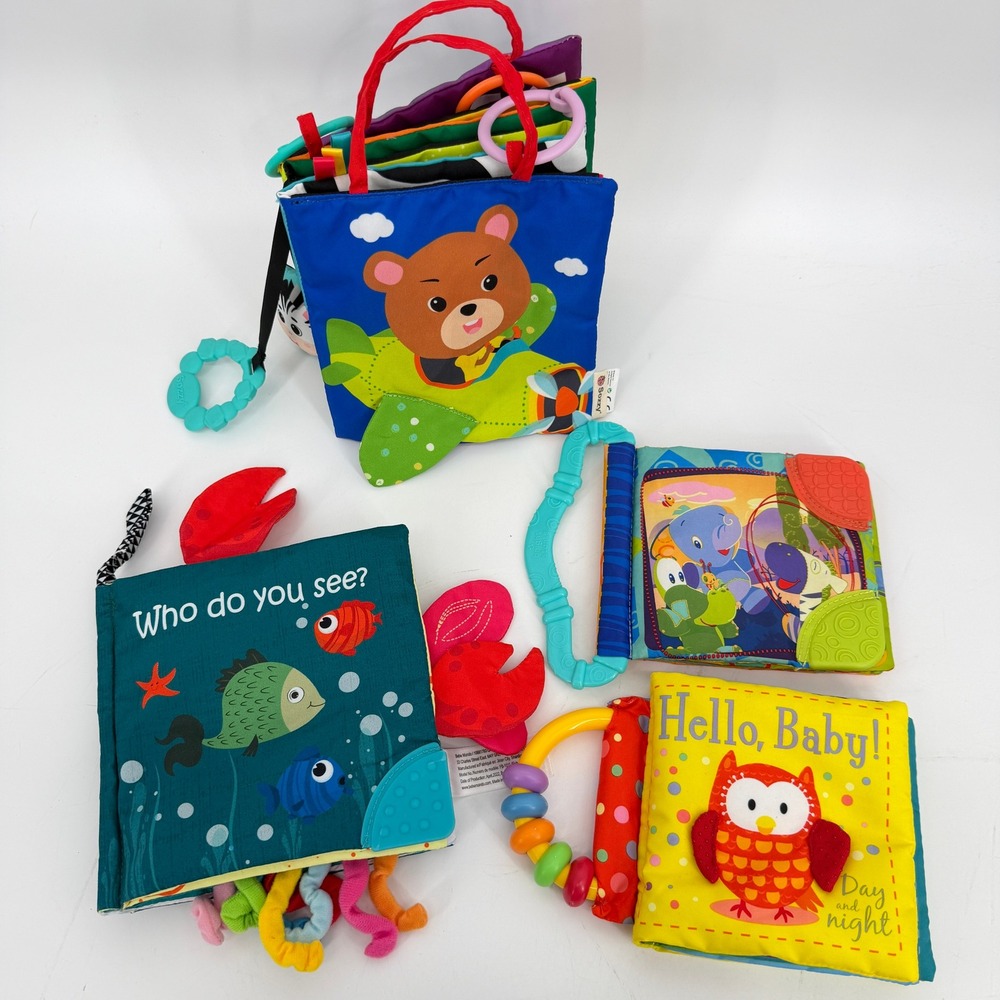 Lot Baby Cloth Soft Books Sensory Crinkle‎